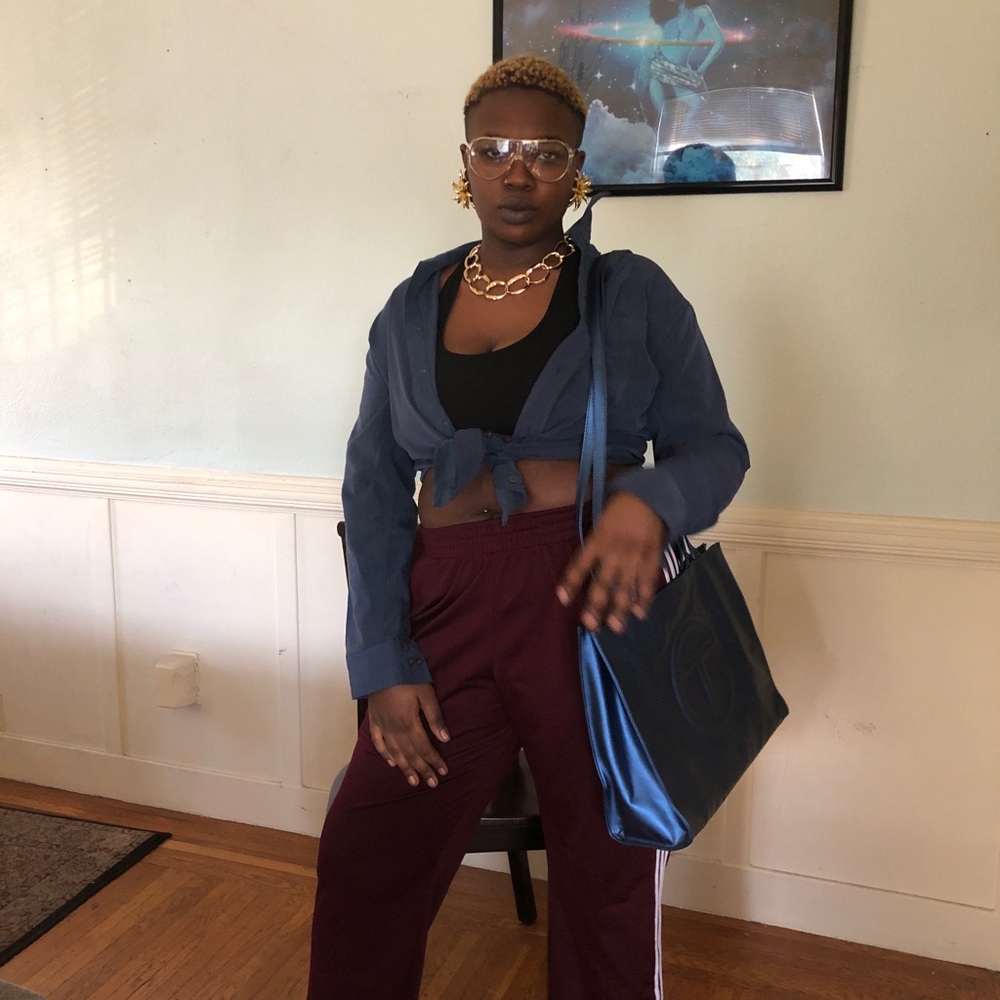 Cobalt medium telfar tote - More photos! - Picture 4 of 12
